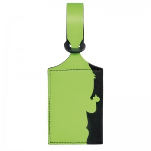 Accesorios long champ LGP Travel Luggage tag Leather Hombre Verde Verde Menta | COJP9273