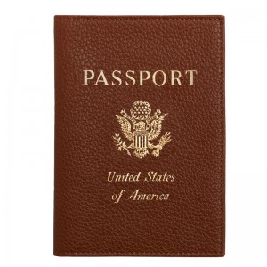 Accesorios long champ Le FoulonnÉ Passport cover Leather Mujer Caramel | COAH8175