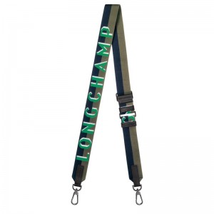 Accesorios long champ Shadow Shoulder strap Canvas Mujer Verde | COVR7771