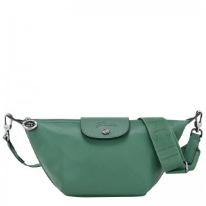 Bolsa De Hombro long champ Le Pliage Xtra XS Crossbody Leather Mujer Sage | CONW7568