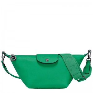 Bolsa De Hombro long champ Le Pliage Xtra XS Crossbody Leather Mujer Verde | COVR7570