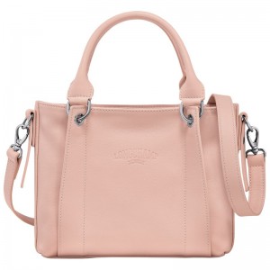 Bolsa de Mano long champ 3D S Leather Mujer Nude | COLI7247