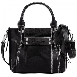 Bolsa de Mano long champ 3D S Leather Mujer Negras | COZU7248