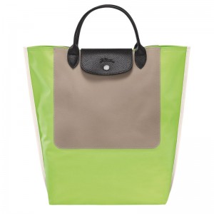 Bolsa de Mano long champ Cabas M Tote Canvas Hombre Verde Verde Menta | COFD8931