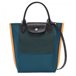 Bolsa de Mano long champ Cabas XS Tote Canvas Mujer Verde Menta | CORV7232