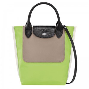 Bolsa de Mano long champ Cabas XS Tote Canvas Mujer Verde Verde Menta | COYX7234