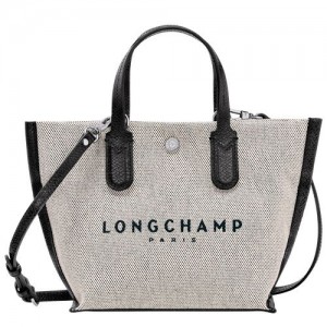 Bolsa de Mano long champ Essential XS Canvas Mujer Ecru | COUZ7378