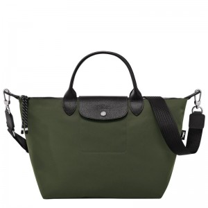 Bolsa de Mano long champ Le Pliage Energy L Recycled canvas Mujer Kaki | COYX7171