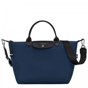 Bolsa de Mano long champ Le Pliage Energy L Recycled canvas Mujer Azul Marino | COEB7174