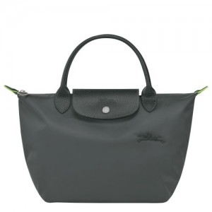 Bolsa de Mano long champ Le Pliage Green S Recycled canvas Mujer Graphite | COZU7352