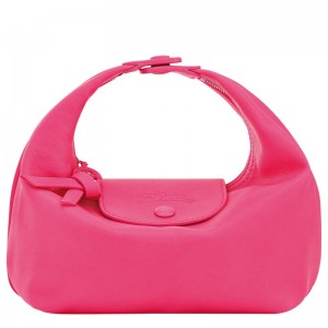 Bolsa de Mano long champ Le Pliage Xtra XS Leather Mujer Rosas | COOK7324