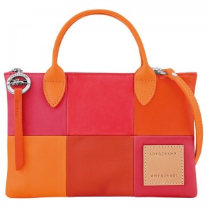 Bolsa de Mano long champ Re-play XS Leather Mujer Carrot | CODF7320