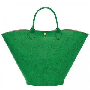 Bolsa de Mano long champ Épure XL Tote Leather Mujer Verde | COZU7261