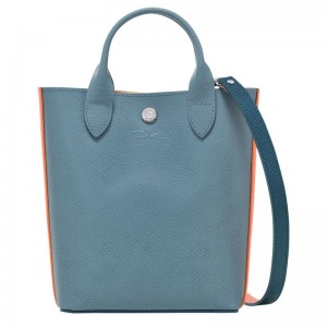 Bolsa de Mano long champ Épure XS Tote Leather Mujer Azules | COPJ7219