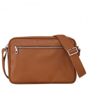 Bolsas Hombro long champ Le FoulonnÉ M Camera Leather Hombre Caramel | COHA8825