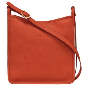 Bolsas Hombro long champ Le FoulonnÉ M Leather Mujer Paprika | COJP7472