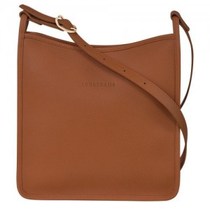 Bolsas Hombro long champ Le FoulonnÉ M Leather Mujer Caramel | COFD7475