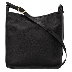 Bolsas Hombro long champ Le FoulonnÉ M Leather Mujer Negras | CODF7476