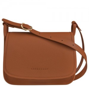 Bolsas Hombro long champ Le FoulonnÉ M Leather Mujer Caramel | CORV7485