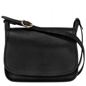 Bolsas Hombro long champ Le FoulonnÉ M Leather Mujer Negras | COEB7486