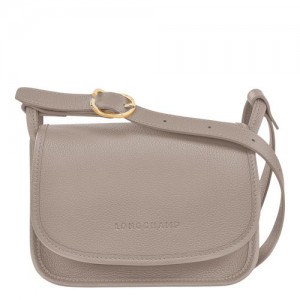 Bolsas Hombro long champ Le FoulonnÉ S Leather Mujer Turtledove | COWN7487