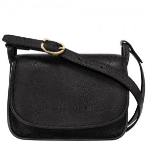 Bolsas Hombro long champ Le FoulonnÉ S Leather Mujer Negras | COWN7490