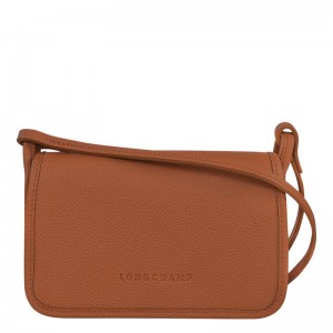 Bolsas Hombro long champ Le FoulonnÉ XS Clutch Leather Mujer Caramel | CODF7397