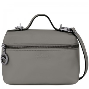 Bolsas Hombro long champ Le Pliage Xtra XS Vanity Cuero Mujer Turtledove | COWN7386