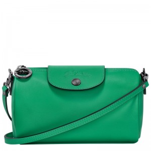 Bolsas Hombro long champ Le Pliage Xtra XS Leather Mujer Verde | COGS7451