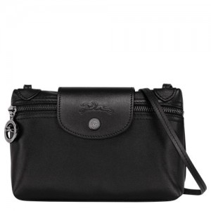 Bolsas Hombro long champ Le Pliage Xtra XS Leather Mujer Negras | CONW7464