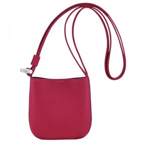 Bolsas Hombro long champ Le Roseau S Leather Mujer Beetroot | COWN7438