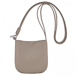 Bolsas Hombro long champ Le Roseau S Leather Mujer Clay | CORV7440