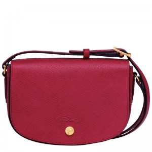 Bolsas Hombro long champ Épure S Leather Mujer Magenta | COJP7420