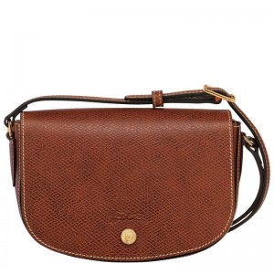 Bolsas Hombro long champ Épure S Leather Mujer Marrones | COFD7423