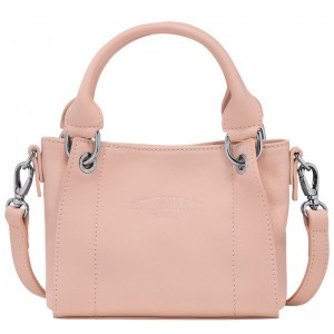 Bolsas Mini long champ 3D XS Handbag Leather Mujer Nude | COFD7034