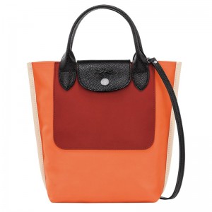 Bolsas Mini long champ Cabas XS Tote Canvas Mujer Naranjas | COUZ7027