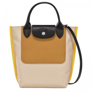 Bolsas Mini long champ Cabas XS Tote Canvas Mujer Beige | CODF7033