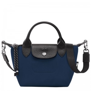 Bolsas Mini long champ Le Pliage Energy XS Handbag Recycled canvas Mujer Azul Marino | COFD7086