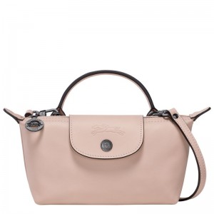 Bolsas Mini long champ Le Pliage Xtra XS Pouch Leather Mujer Nude | COLI7106