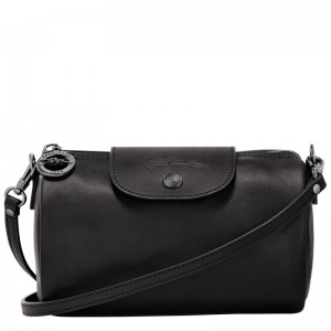 Bolsas Mini long champ Le Pliage Xtra XS Crossbody Leather Mujer Negras | COPJ7115