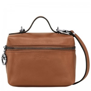 Bolsas Mini long champ Le Pliage Xtra XS Vanity Cuero Mujer Cognac | COVR7095