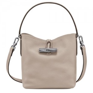 Bolsas Mini long champ Le Roseau Essential XS Bucket Leather Mujer Clay | COPJ7134