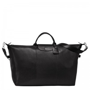 Bolsas de Viaje long champ Le FoulonnÉ S Leather Hombre Negras | COVR9175