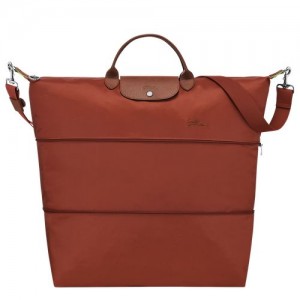 Bolsas de Viaje long champ Le Pliage Green expandable Recycled canvas Mujer Chestnut | COVR8135