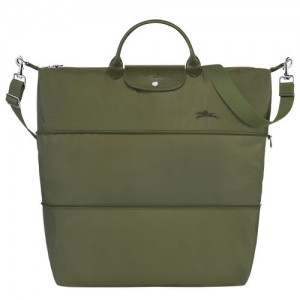 Bolsas de Viaje long champ Le Pliage Green expandable Recycled canvas Mujer Forest | COBE8136