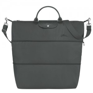 Bolsas de Viaje long champ Le Pliage Green expandable Recycled canvas Mujer Graphite | COMQ8139