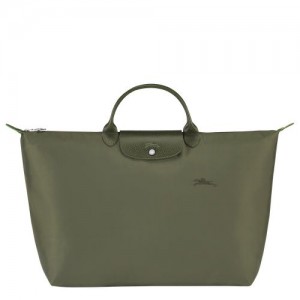 Bolsas de Viaje long champ Le Pliage Green S Recycled canvas Hombre Forest | COEB9207