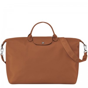 Bolsas de Viaje long champ Le Pliage Xtra S Leather Mujer Cognac | COCT8091