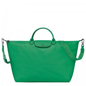 Bolsas de Viaje long champ Le Pliage Xtra S Leather Mujer Verde | COXY8092