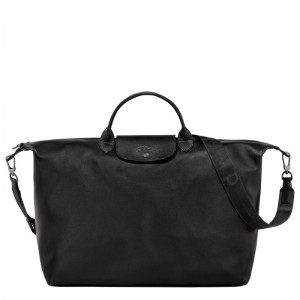 Bolsas de Viaje long champ Le Pliage Xtra S Leather Mujer Negras | COJP8096